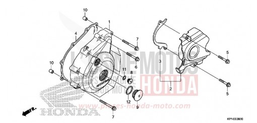 LEFT CRANKCASE COVER GLR1251WHF de 2015